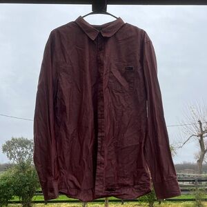 Oakley Burgundy Button Down Shirt